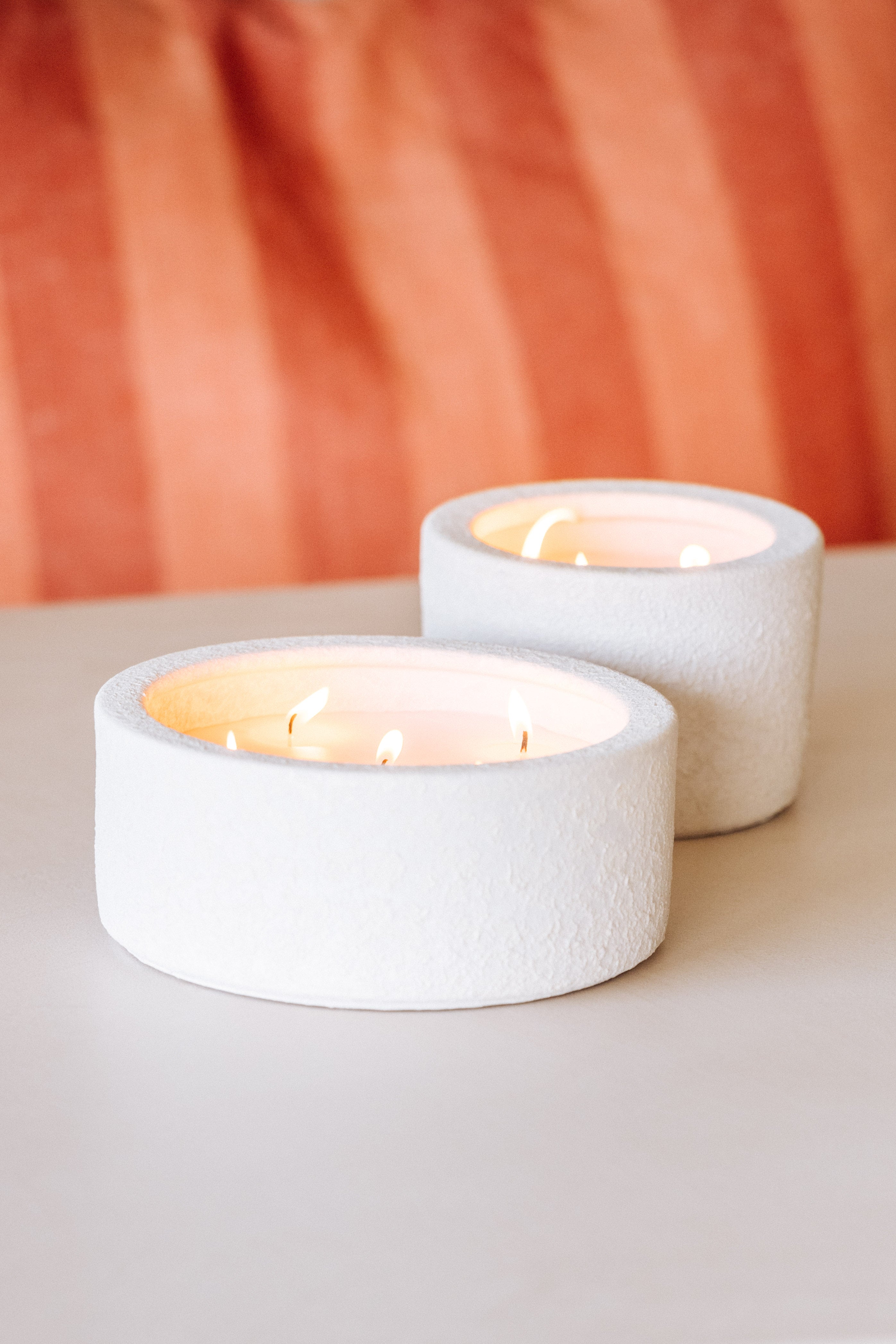 Warm White Indoor Candle