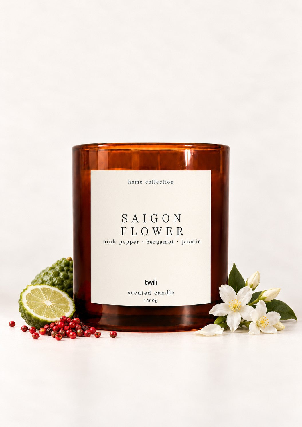 twili Saigon Flower scented candle L, 1500 g