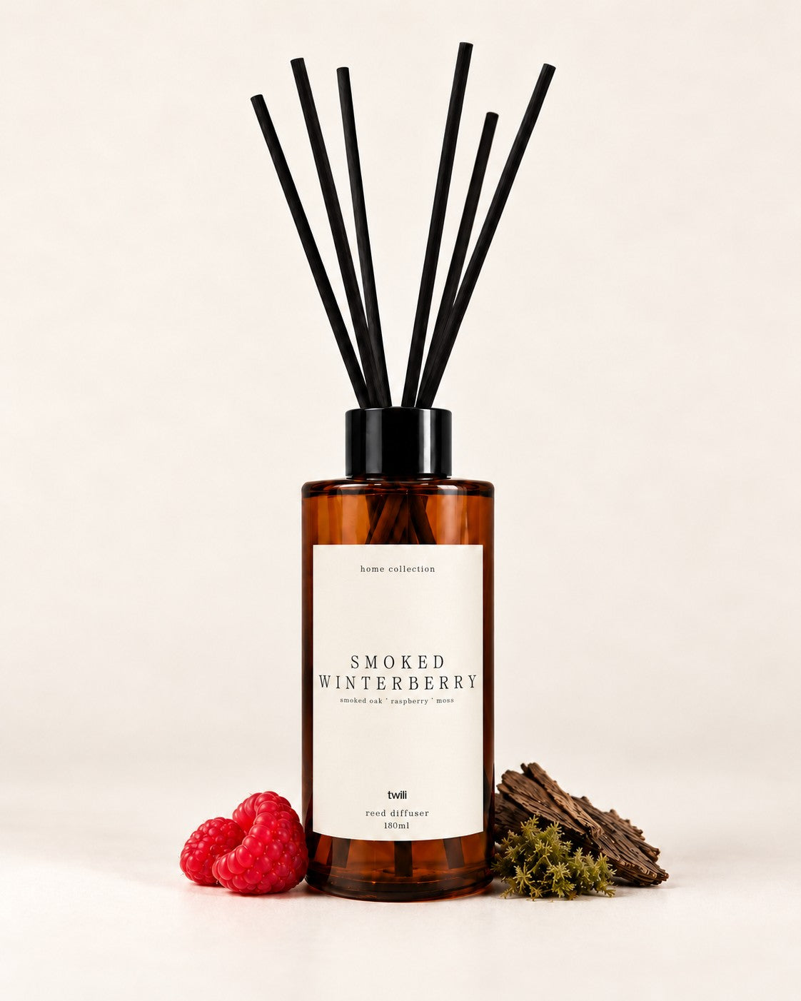 twili Smoked Winterberry reed diffuser, 180 ml